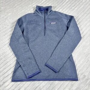 Patagonia Better Sweater  1/4 Zip Pullover Fleece Woman‎ Sz Small Blue